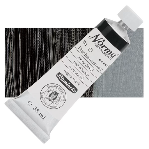 Schmincke Norma Professional Oil Colour Ivory Black