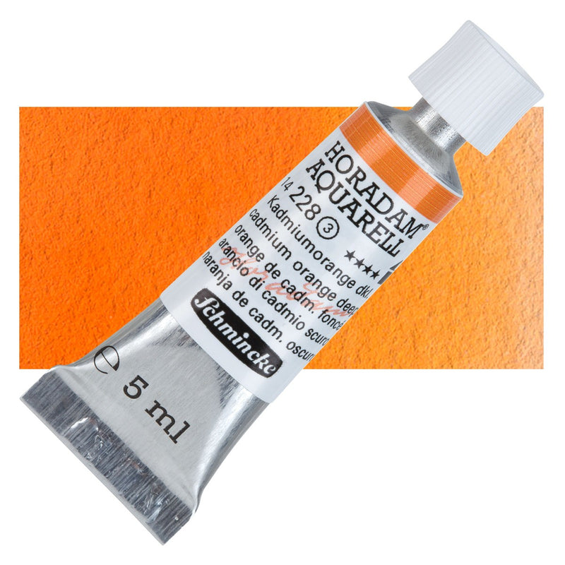 Schmincke Horadam Aquarell Watercolour Cadmium Orange Deep
