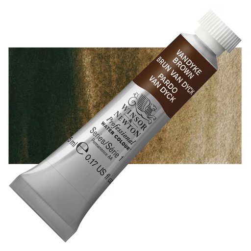 Winsor & Newton Artists Watercolour - Vandyke Brown - Winsor & Newton Artists Watercolour