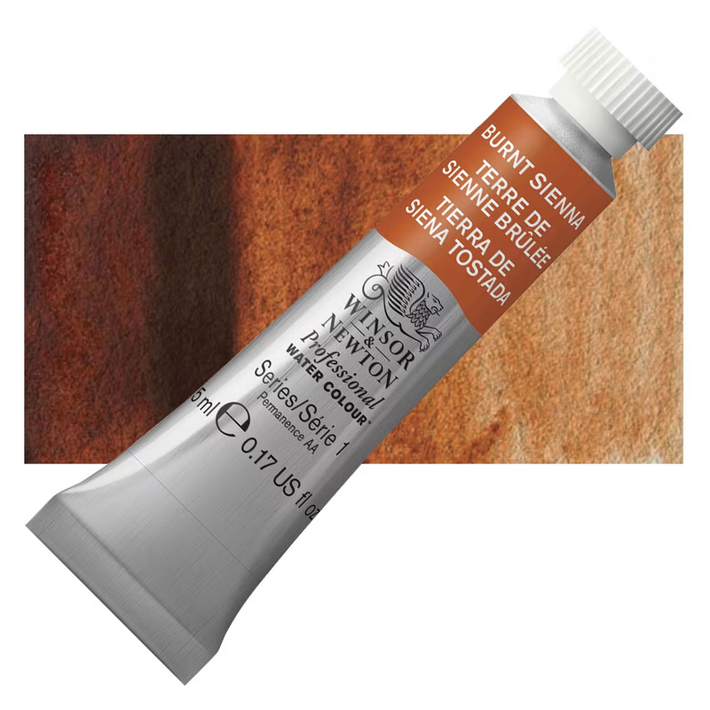Winsor & Newton Artists Watercolour - Burnt Sienna - Winsor & Newton Artists Watercolour
