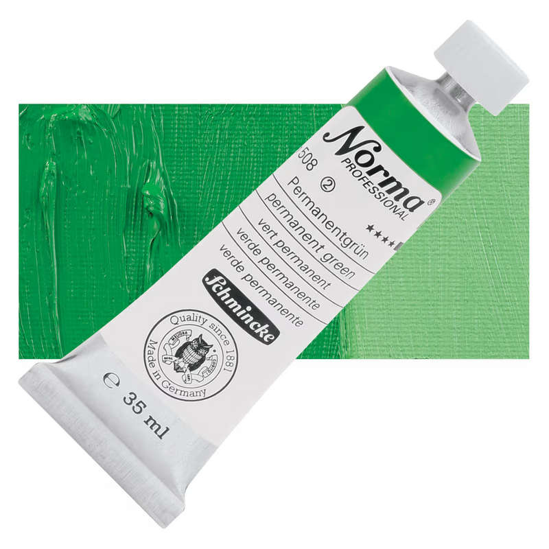 Schmincke Norma Professional Oil Colour Permanent Green