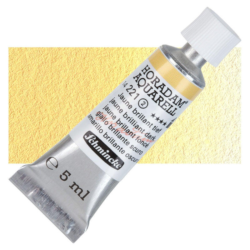 Schmincke Horadam Aquarell Watercolour Jaune Brilliant Dark