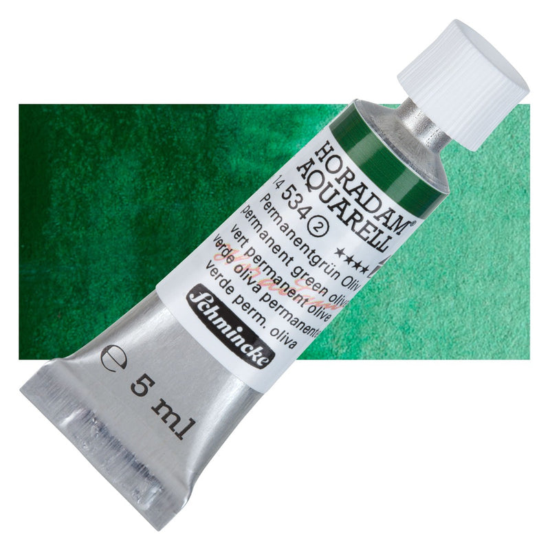 Schmincke Horadam Aquarell Watercolour Permanent Green Olive