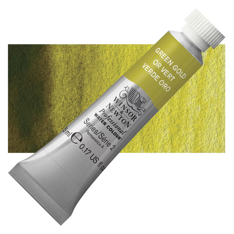 Winsor & Newton Artists Watercolour - Green Gold - Winsor & Newton Artists Watercolour