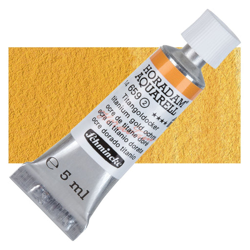 Schmincke Horadam Aquarell Watercolour Titanium Gold Ochre