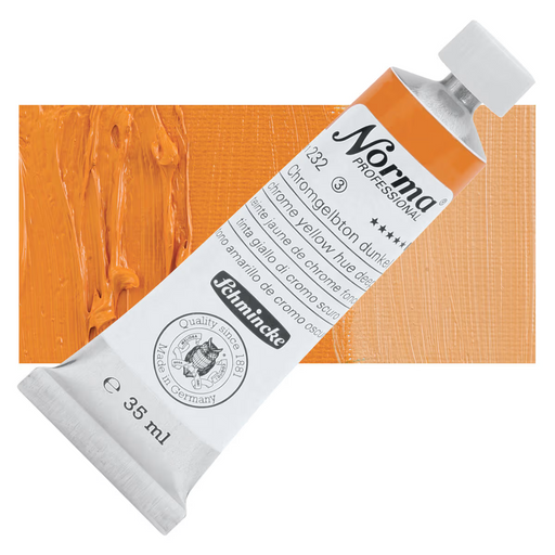 Schmincke Norma Professional Oil Colour Chrome Yellow Hue Deep