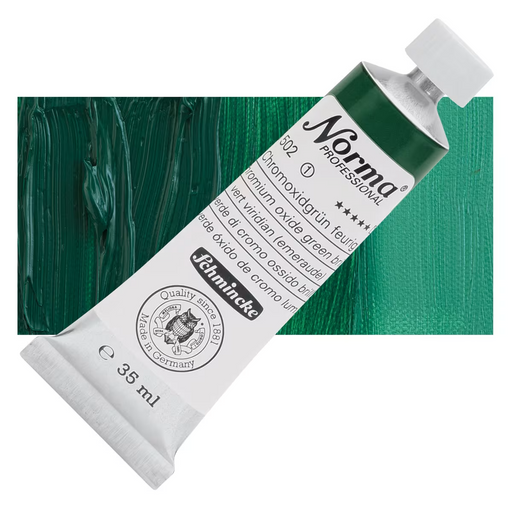 Schmincke Norma Professional Oil Colour Chromium Oxide Green Brilliant