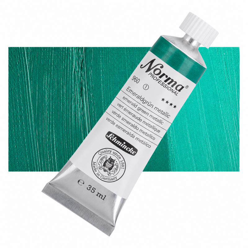 Schmincke Norma Professional Oil Colour Metallic Emerald Green