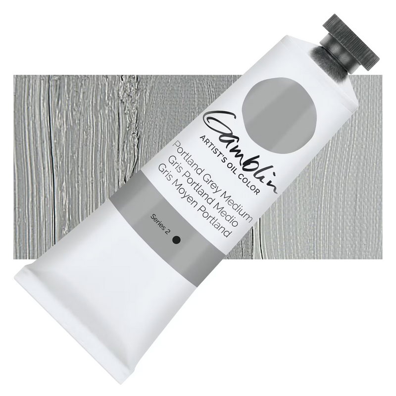 Gamblin Artists Oil Colour - Portland Grey Medium