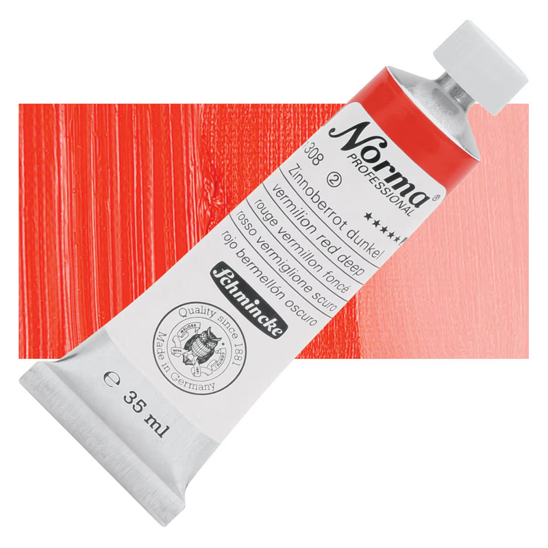 Schmincke Norma Professional Oil Colour Vermilion Red Deep