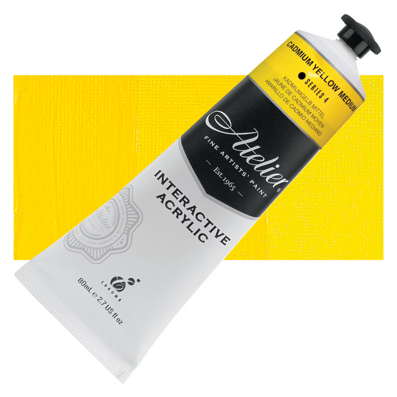 Atelier Interactive Artists' Acrylic - Cadmium Yellow Mid