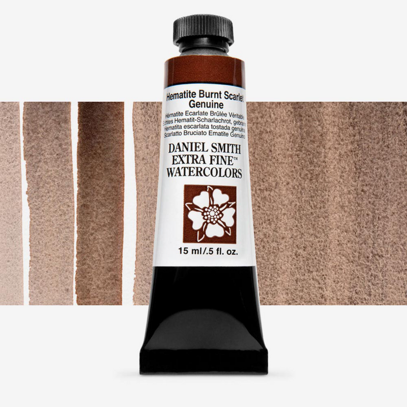 Daniel Smith Watercolour Hematite Burnt Scarlet Genuine