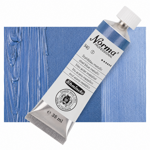 Schmincke Norma Professional Oil Colour Metallic Steel Blue