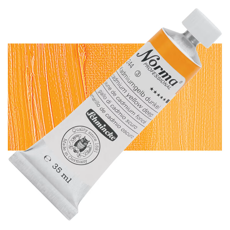 Schmincke Norma Professional Oil Colour Cadmium Yellow Deep