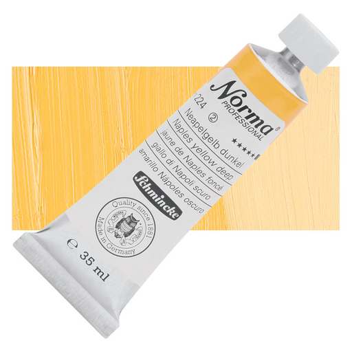 Schmincke Norma Professional Oil Colour Naples Yellow Deep