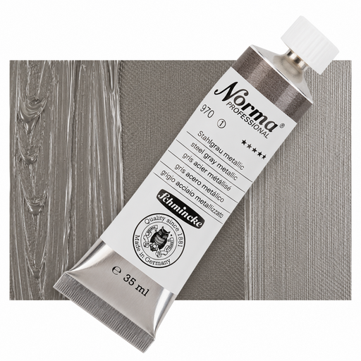 Schmincke Norma Professional Oil Colour Metallic Steel Grey