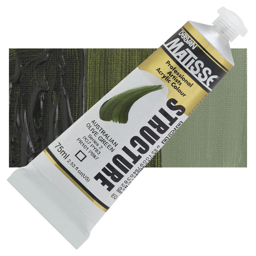 Matisse Structure Australian Olive Green Acrylic Paint