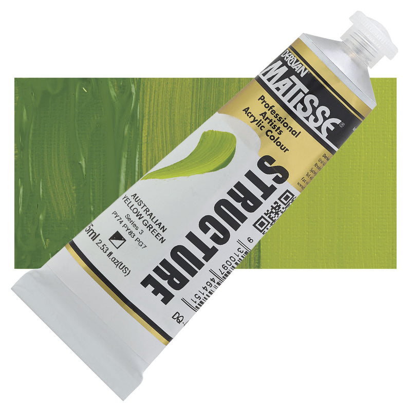 Matisse Structure Australian Yellow Green Acrylic Paint