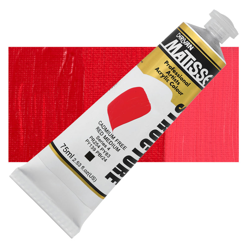 Matisse Structure Cadmium Free Red Medium Acrylic Paint