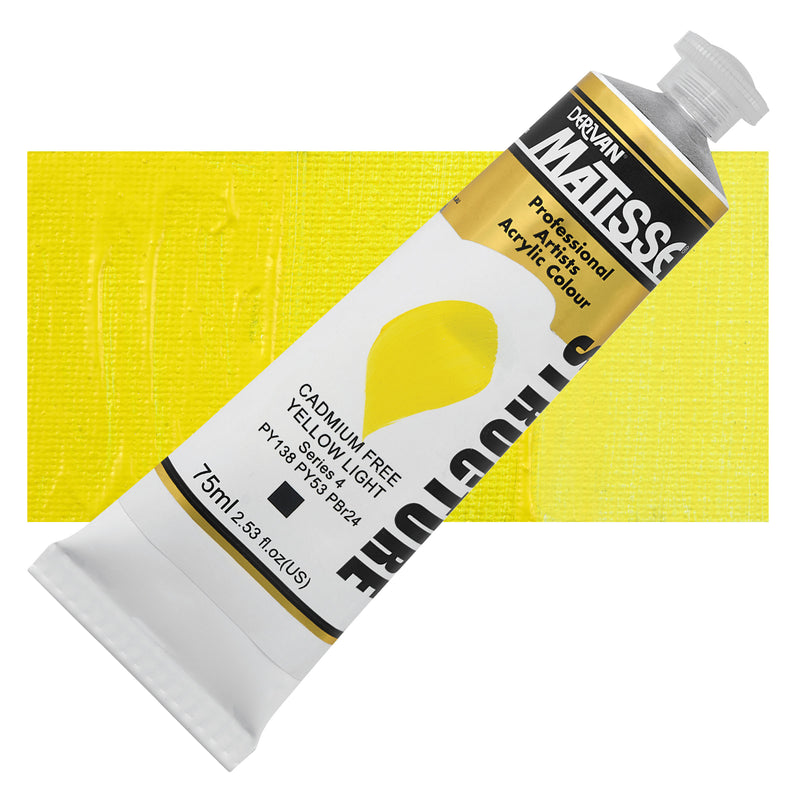 Matisse Structure Cadmium Free Yellow Light Acrylic Paint