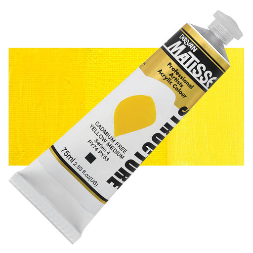 Matisse Structure Cadmium Free Yellow Medium Acrylic Paint