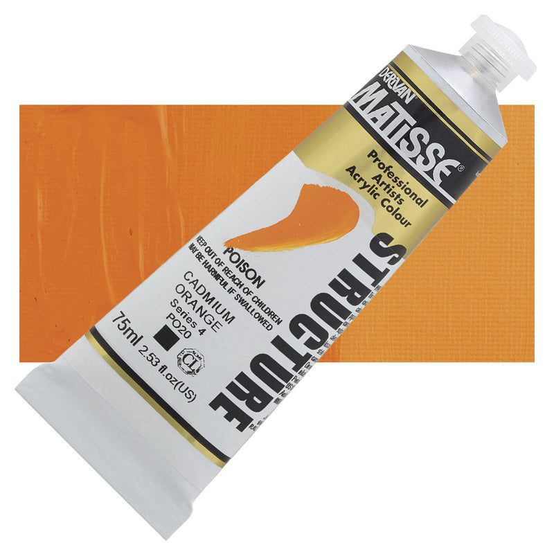 Matisse Structure Cadmium Orange Acrylic Paint