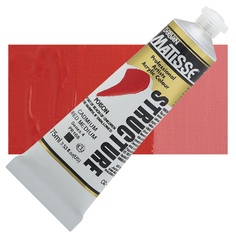 Matisse Structure Cadmium Red Medium Acrylic Paint