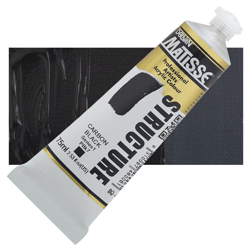Matisse Structure Carbon Black Acrylic Paint