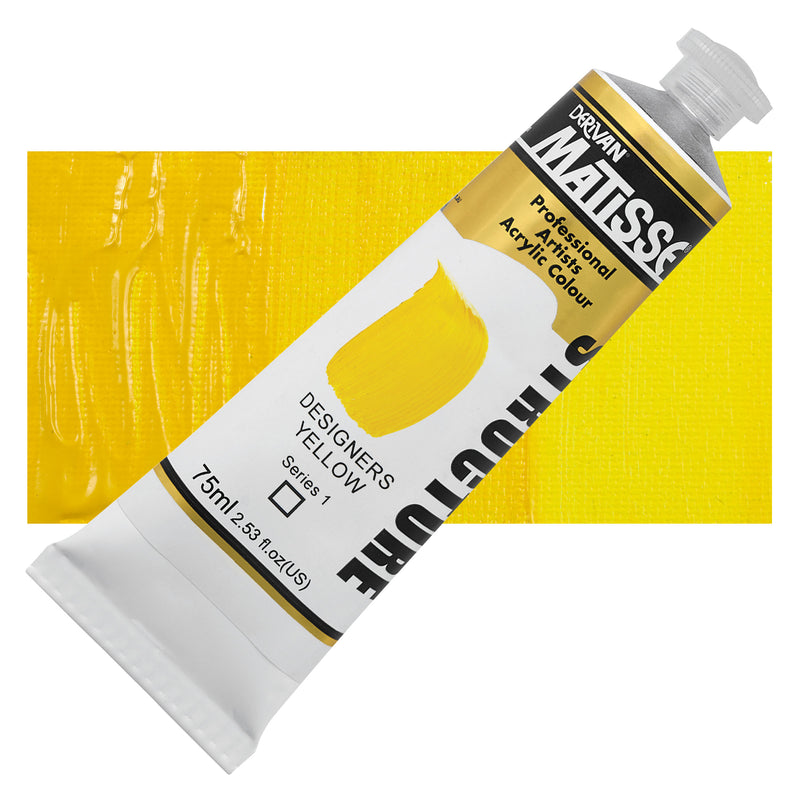 Matisse Structure Designers Yellow Acrylic Paint