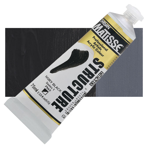 Matisse Structure Ivory Black Acrylic Paint