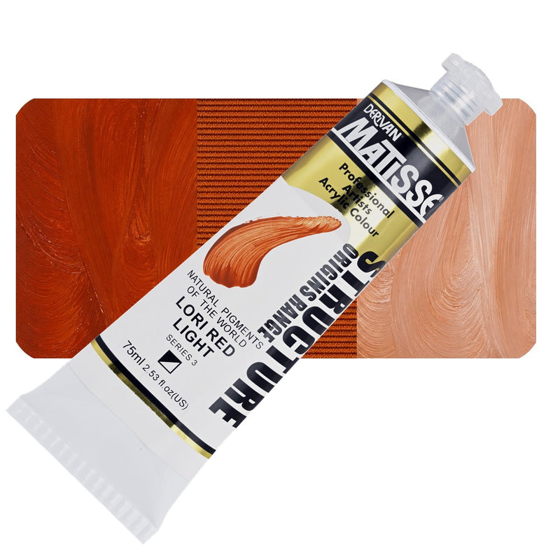 Matisse Structure Lori Red Light Acrylic Paint