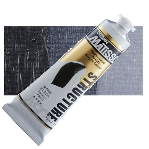 Matisse Structure Mars Black Acrylic Paint