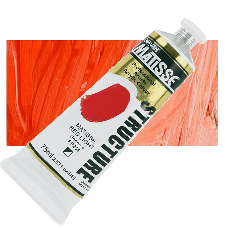 Matisse Structure Matisse Red Light Acrylic Paint