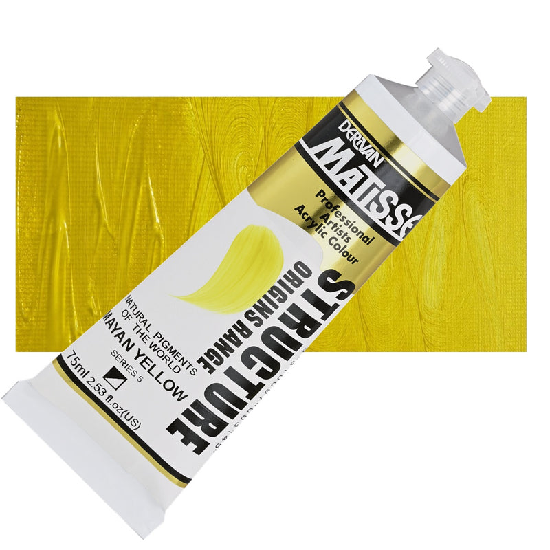 Matisse Structure Mayan Yellow Acrylic Paint