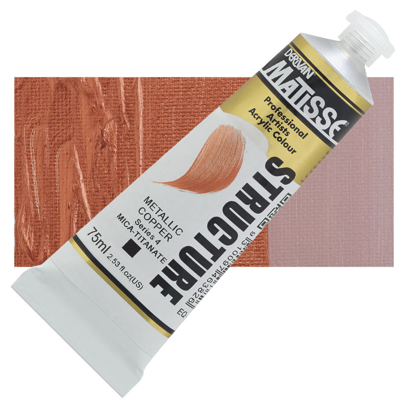 Matisse Structure Metallic Copper Acrylic Paint