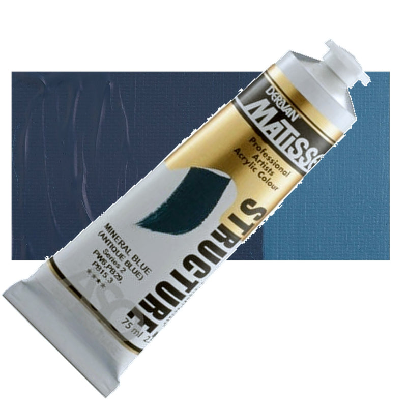Matisse Structure Mineral Blue Antique Acrylic Paint