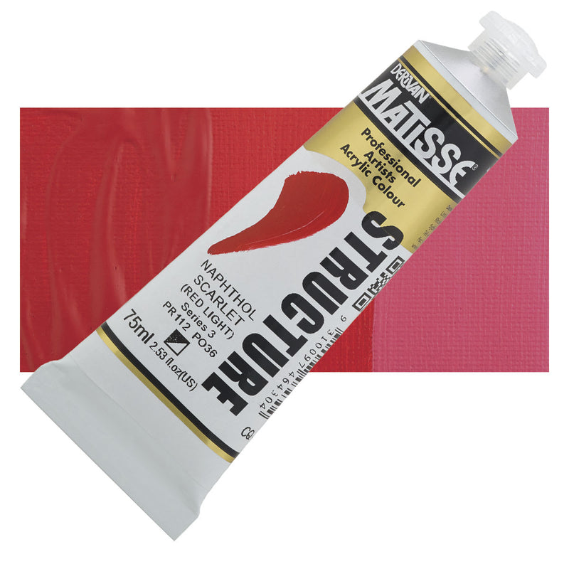 Matisse Structure Naphthol Scarlet Acrylic Paint