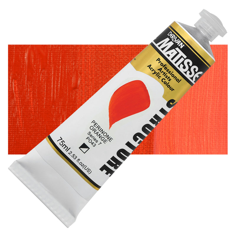 Matisse Structure Perinone Orange Acrylic Paint