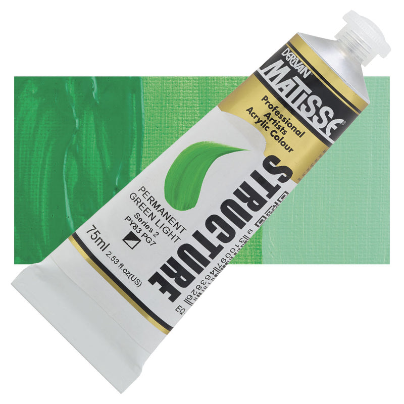 Matisse Structure Permanent Green Light Acrylic Paint
