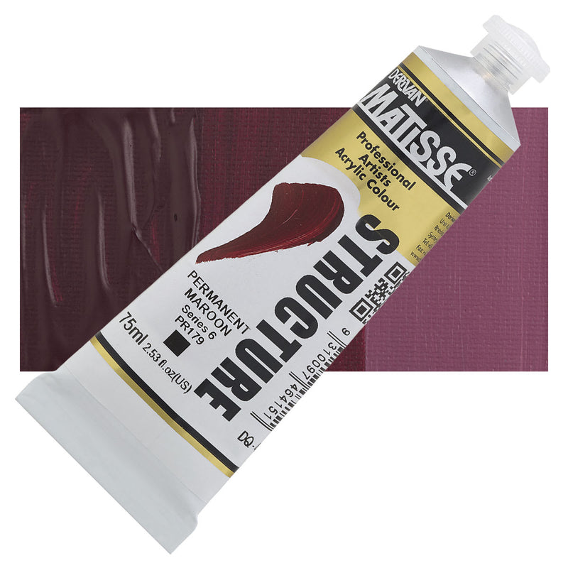 Matisse Structure Permanent Maroon Acrylic Paint
