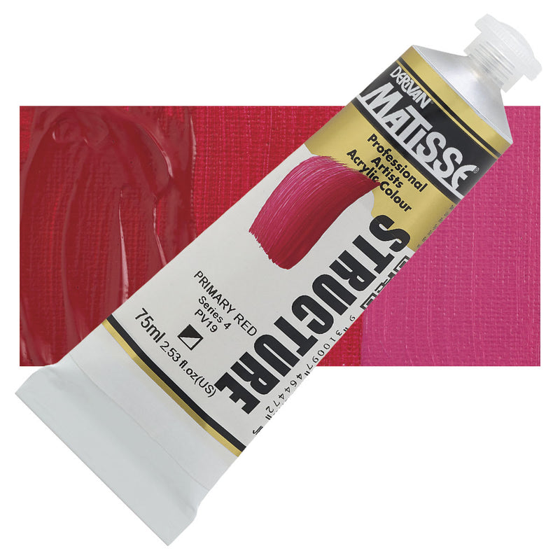 Matisse Structure Primary Red Acrylic Paint