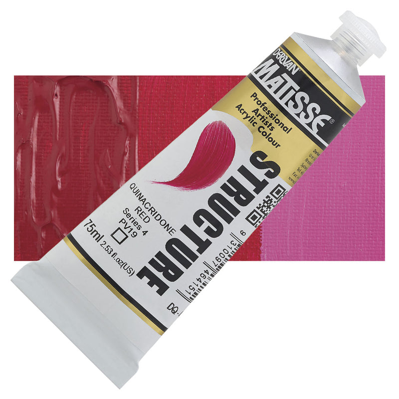 Matisse Structure Quinacridone Red Acrylic Paint
