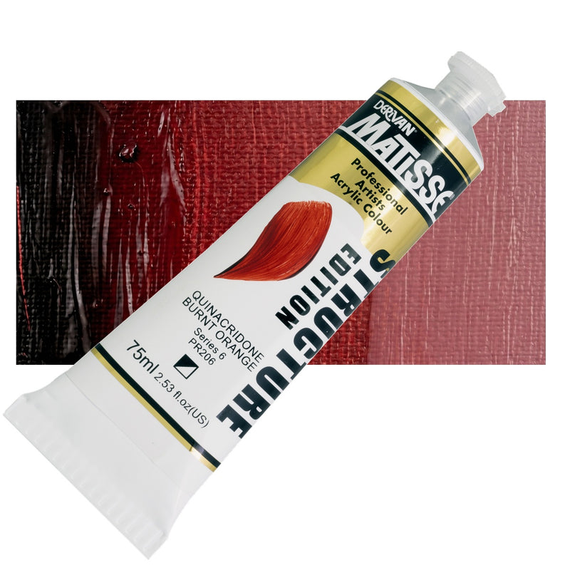 Matisse Structure Quin Burnt Orange Acrylic Paint