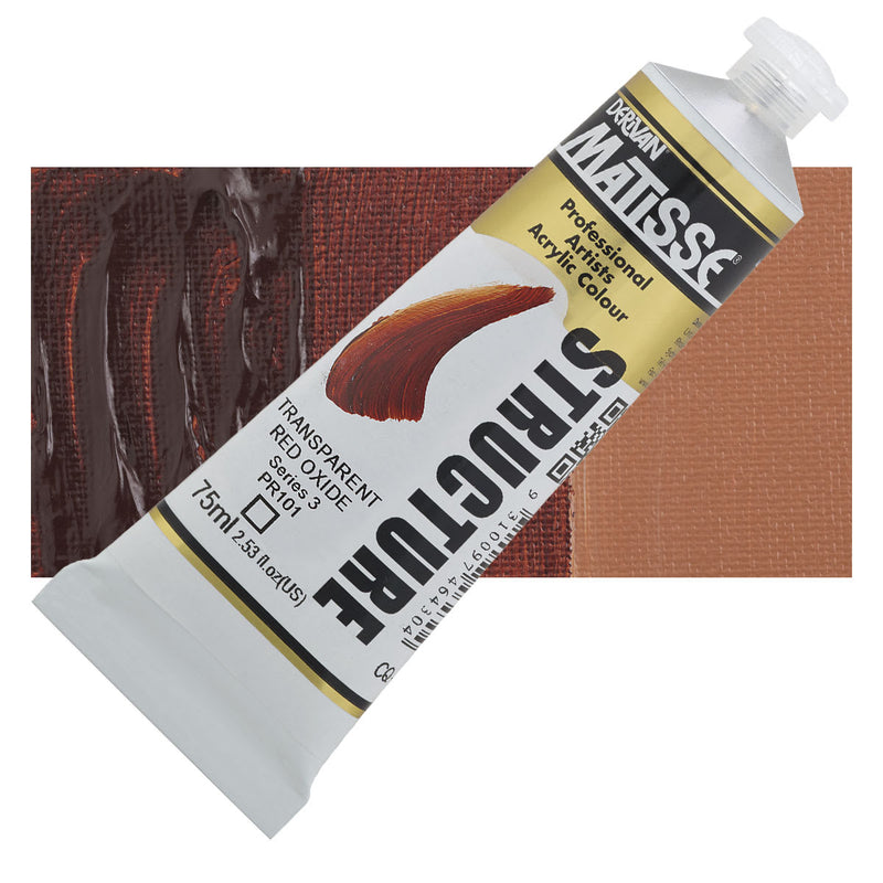 Matisse Structure Transparent Red Oxide Acrylic Paint