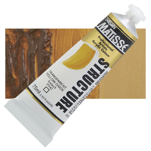 Matisse Structure Transparent Yellow Oxide Acrylic Paint