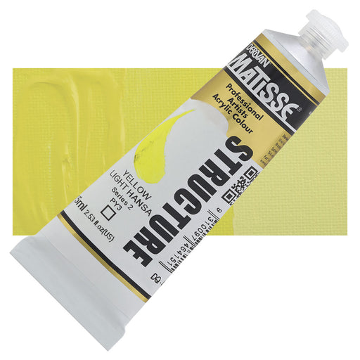 Matisse Structure Yellow Light Hansa Acrylic Paint