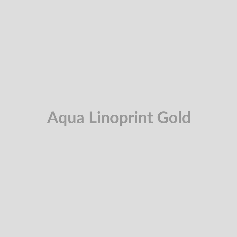 Aqua Linoprint Gold