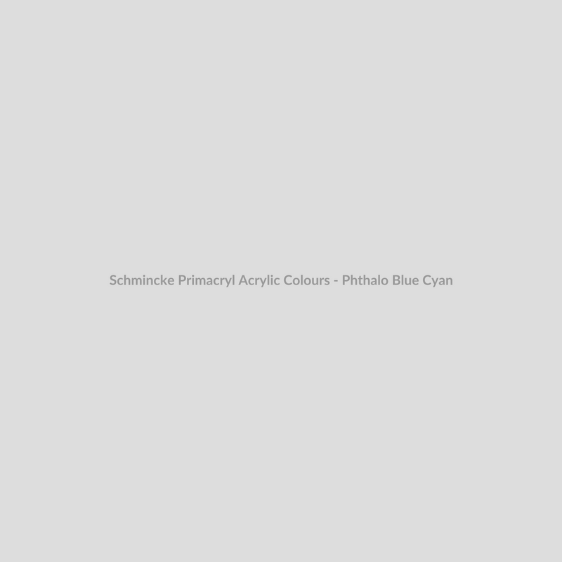 Schmincke Primacryl Acrylic Colours - Phthalo Blue Cyan