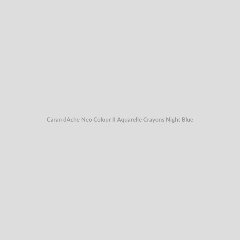 Caran d'Ache Neo Colour II Aquarelle Crayons Night Blue