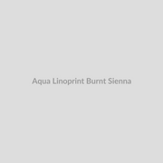 Aqua Linoprint Burnt Sienna